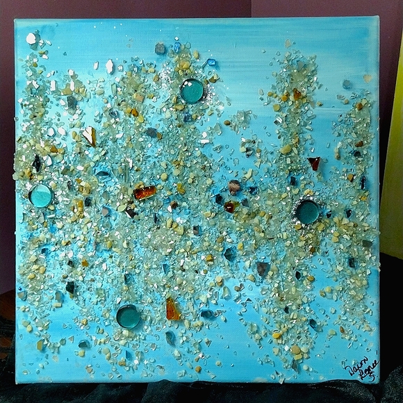 mosaic glass wall art - Picture 3 of 3